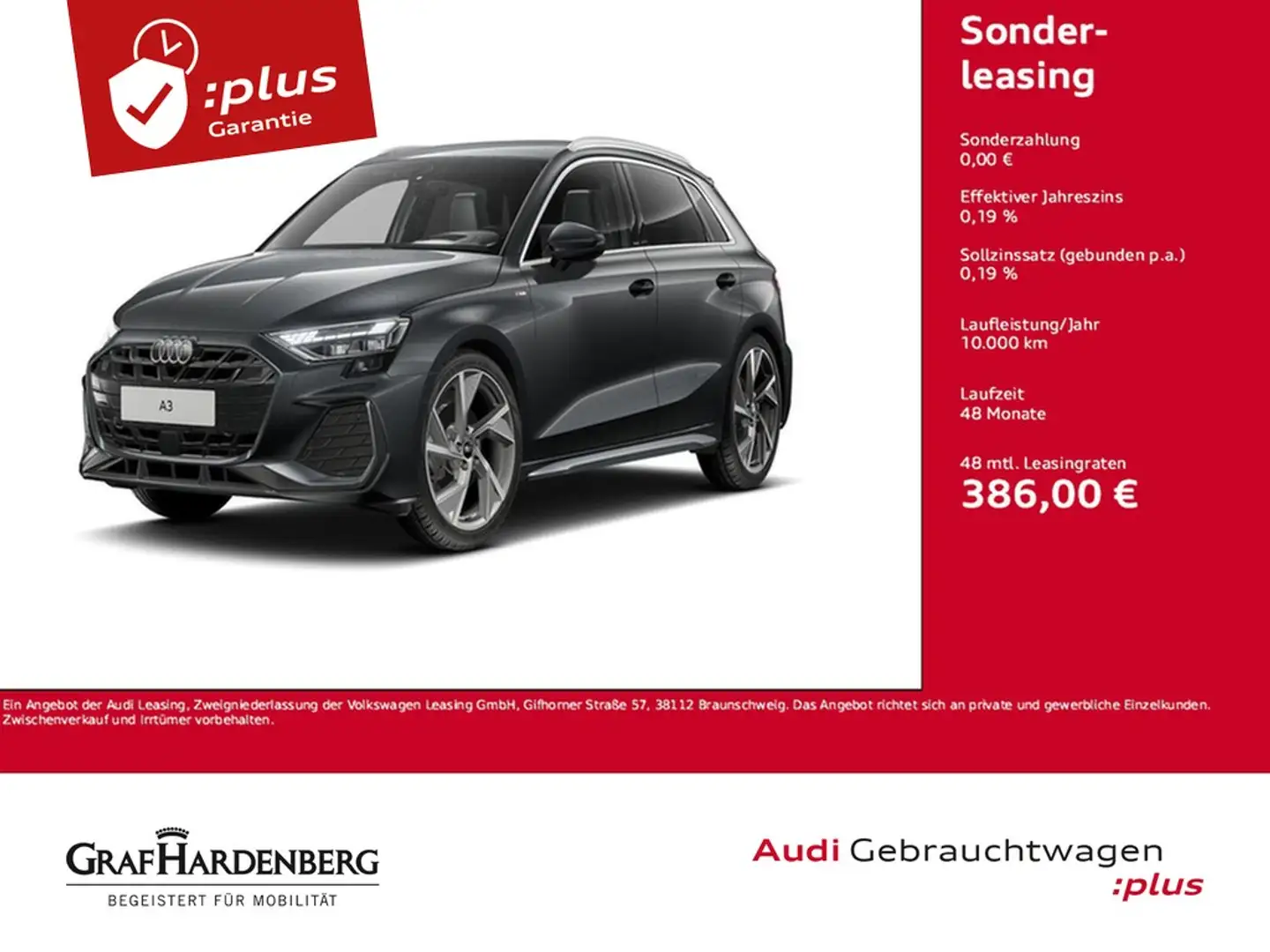 Audi A3 Sportback 35 TFSI S line LED Navi HuD ACC AHK Grau - 1
