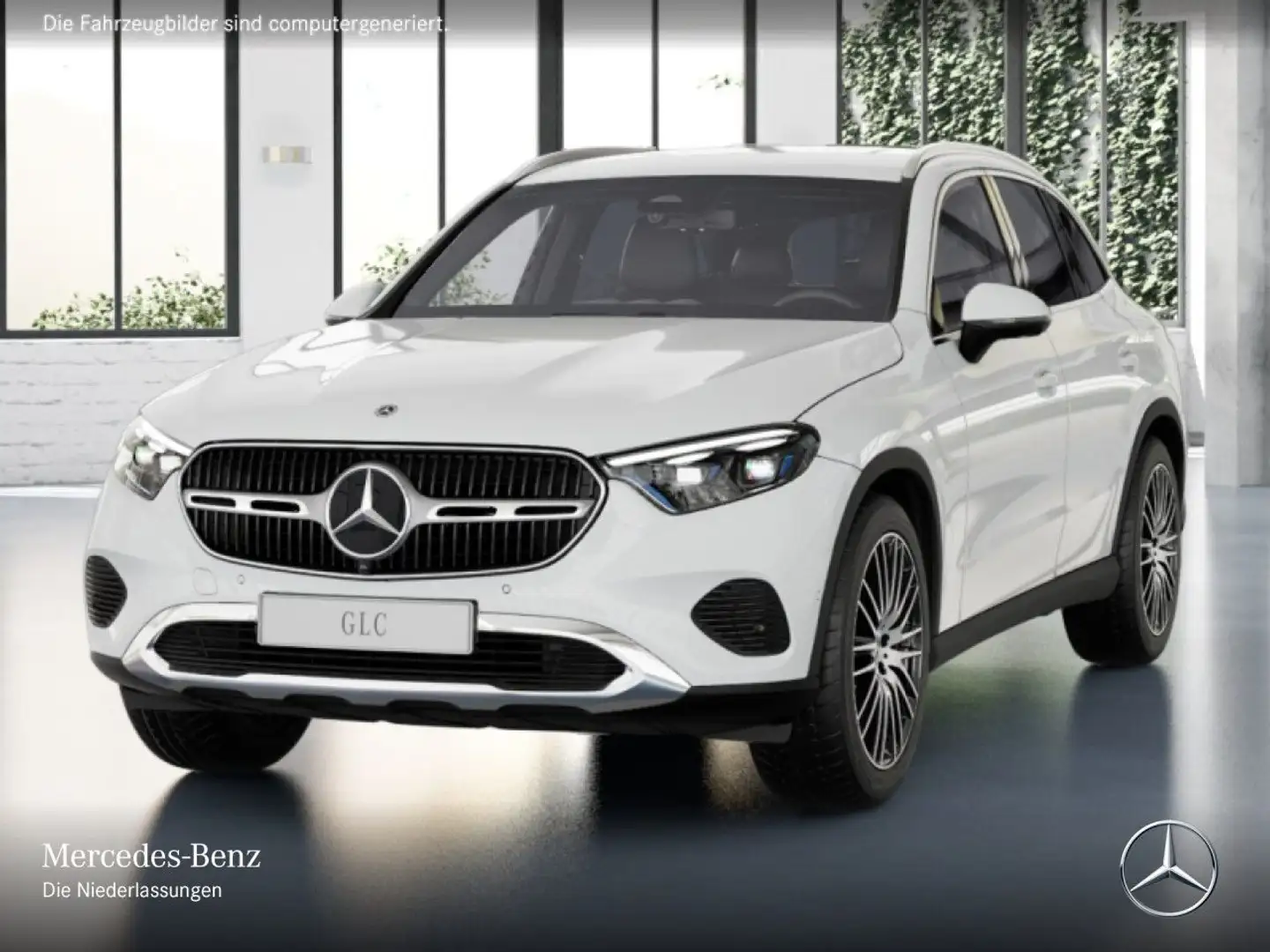 Mercedes-Benz GLC 200 4M AVANTG+360+AHK+TOTW+KEYLESS+9G Weiß - 2