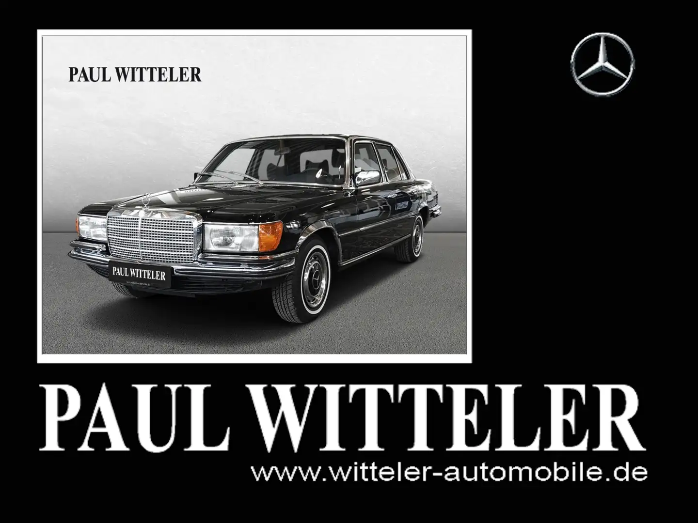 Mercedes-Benz 450 SE W 116 Velours el. FH Armlehne Rad. Becker Schwarz - 1