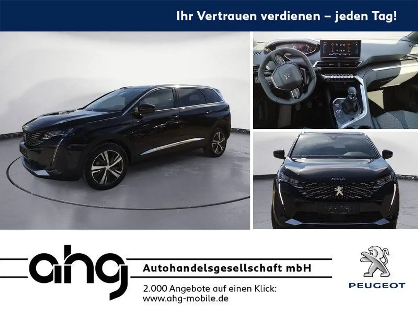 Peugeot 5008 Allure Pack PureTech 130 3x Iso-Fix Reihe 2 Nero - 1
