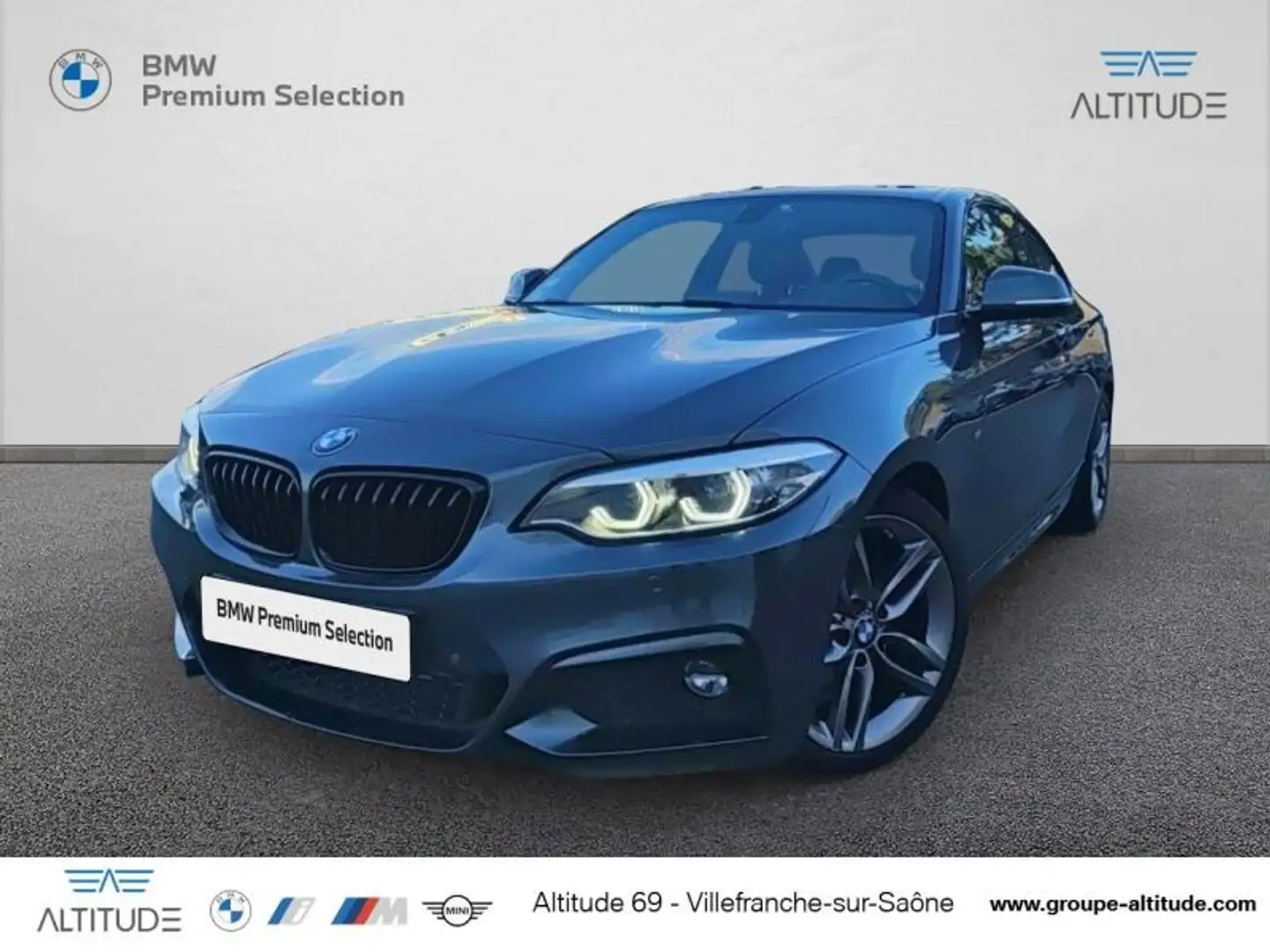 BMW 218 218dA 150ch M Sport Gris - 1