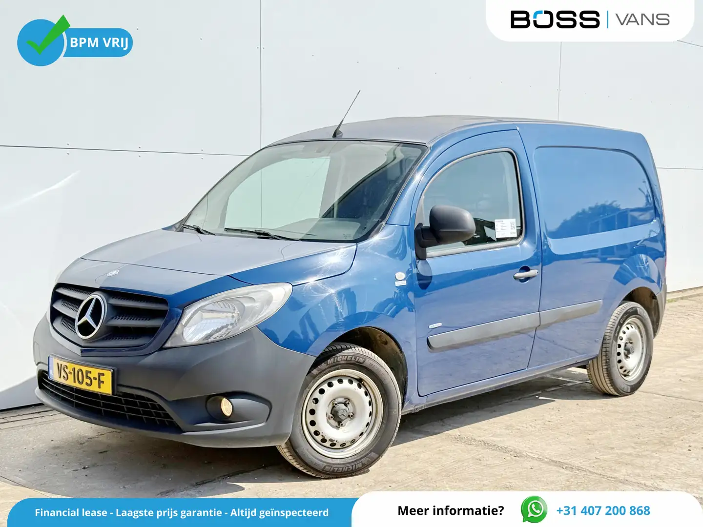 Mercedes-Benz Citan 109 Airco Trekhaak Schuifdeur APK 11-11-2025 Blauw - 1