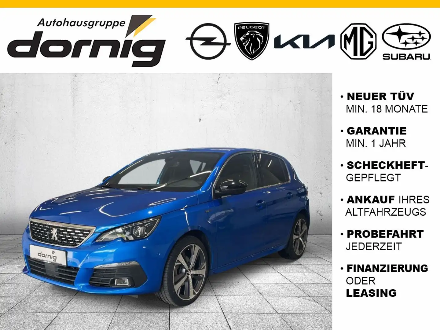 Peugeot 308 GT Pack Pure Tech 130 EAT8 Blau - 1