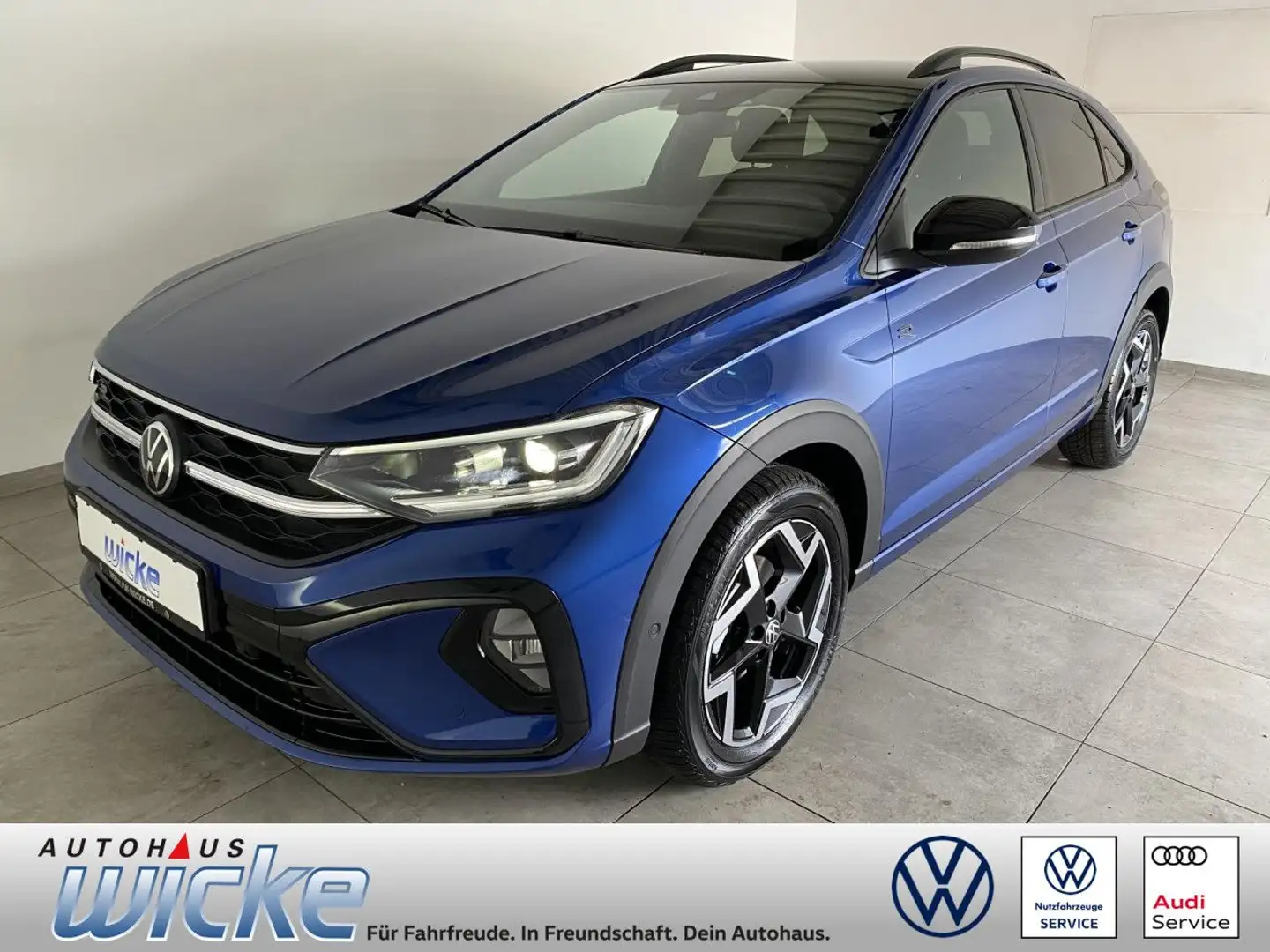 Volkswagen Taigo 1.0 TSI DSG R-Line NAVI AHK GJR Sportpaket Blau - 1