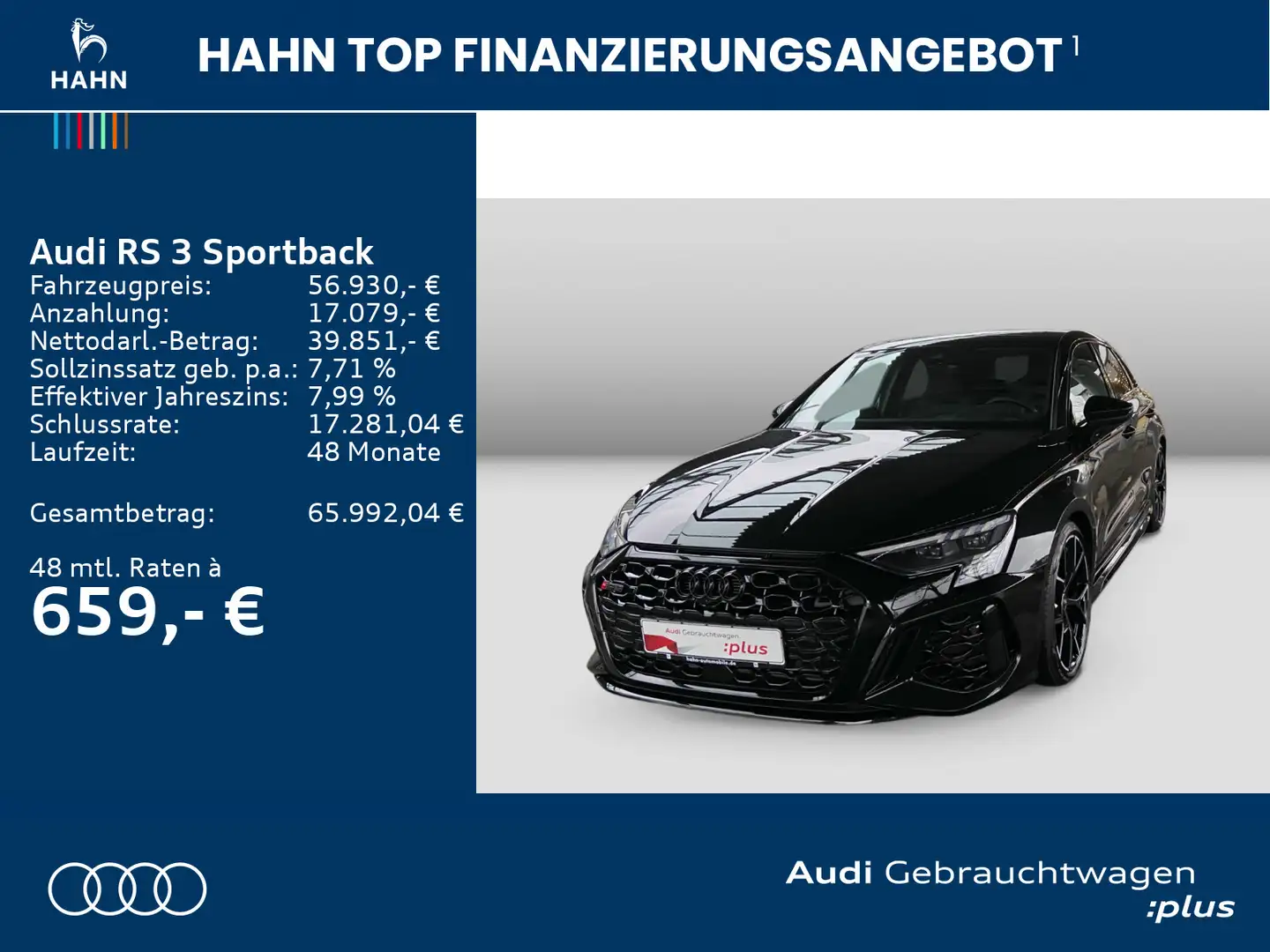 Audi RS3 quattro 2.5TFSI HUD B&O Matrix CA Schwarz - 2