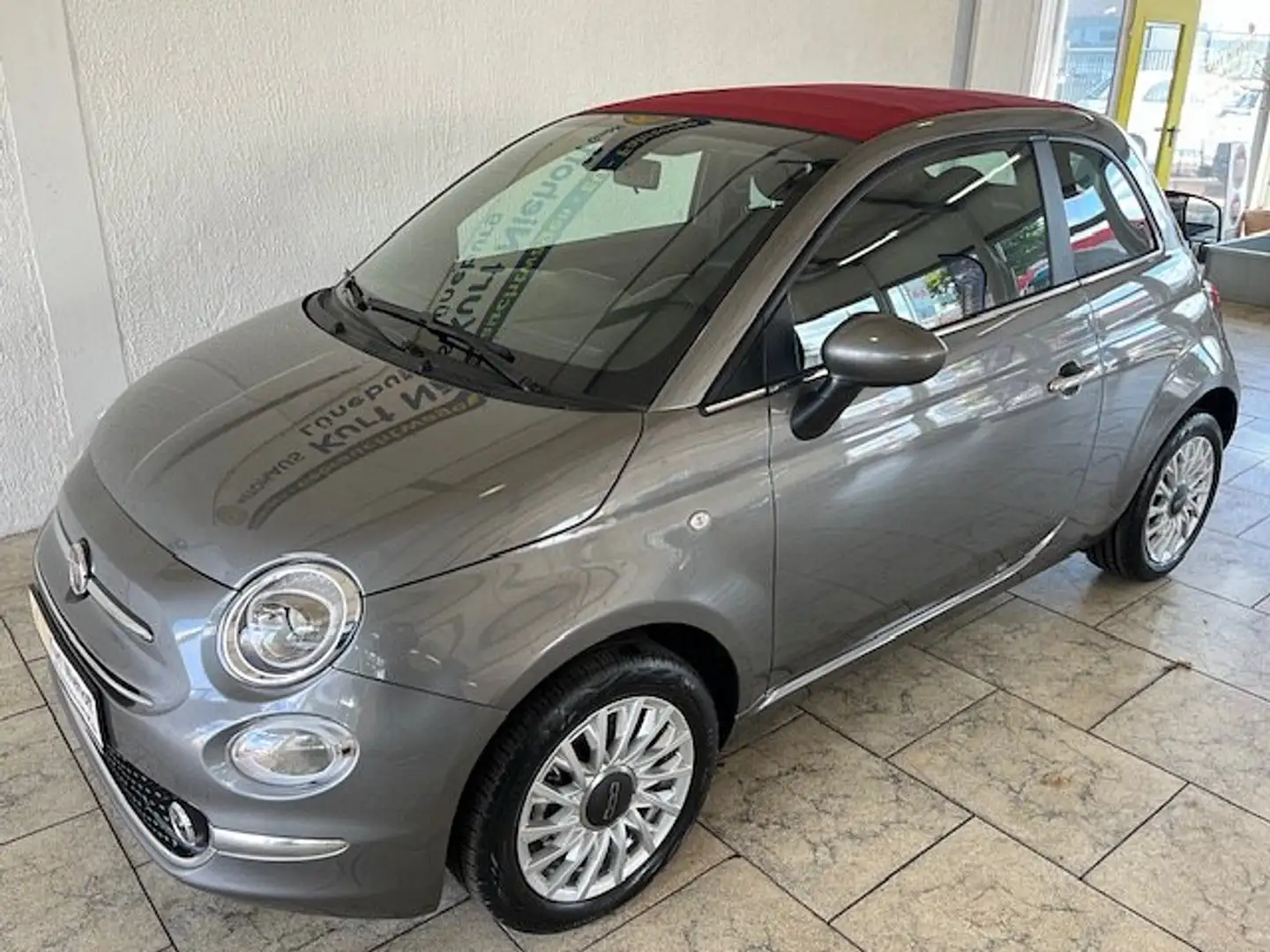 Fiat 500C +Alu +DAB +Verdeck Rot +Klimaautomatik Grau - 2