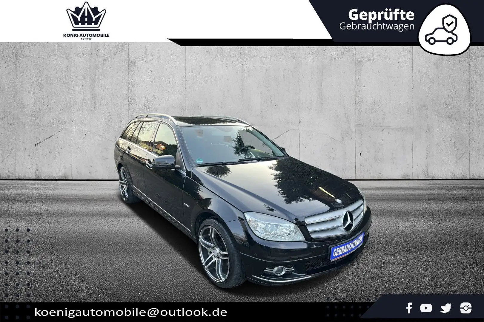 Mercedes-Benz C 180 T CGI BE Aut. Avantgarde/ Navi / PDC / 18' Schwarz - 2