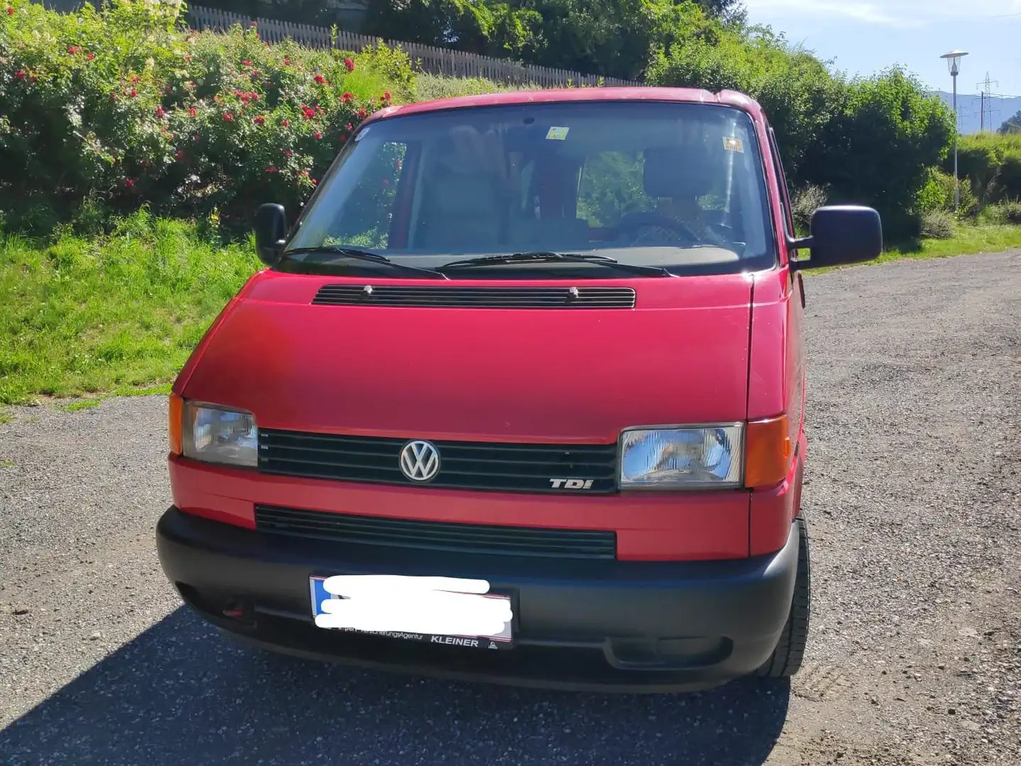 Volkswagen T4 Caravelle Camper, gültiges Pickerl, 2,5 TDI Rot - 1