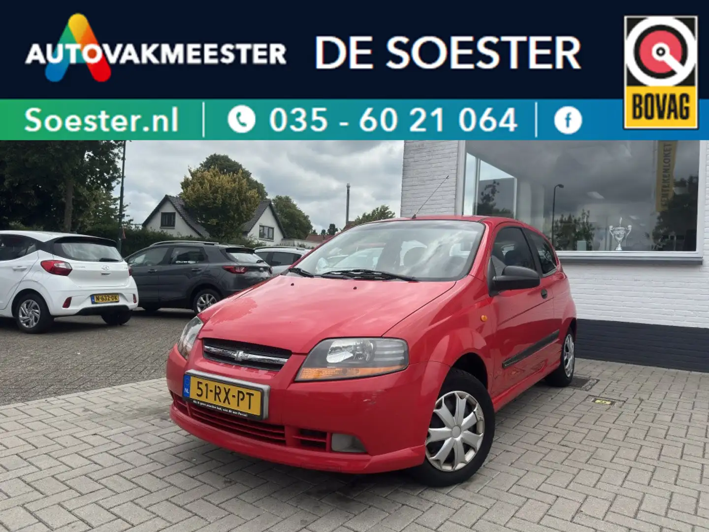 Chevrolet Kalos 1.2|SPIRIT|RIJKLAAR|NIEUW APK|GOED ONDERHOUDEN Red - 1
