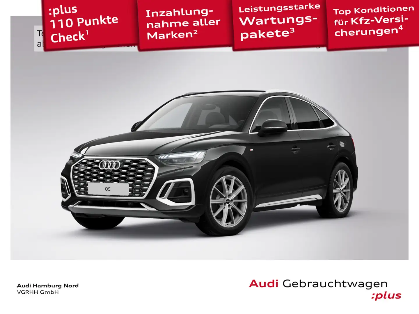 Audi Q5 50 TFSIe S line qu. AHK Matrix Navi Schwarz - 1