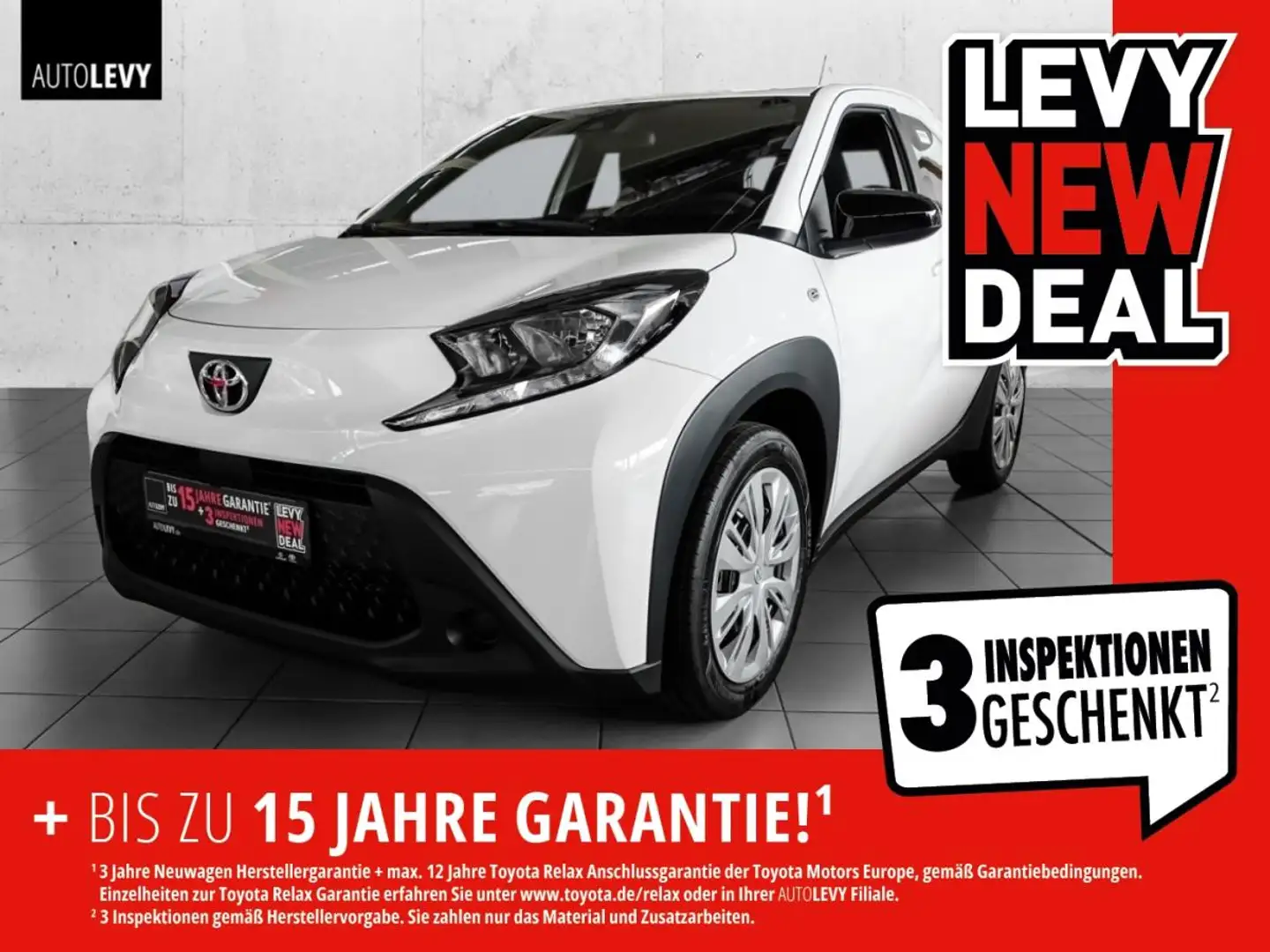 Toyota Aygo X CVT Business Ed. SORGLOS LEASING Weiß - 1