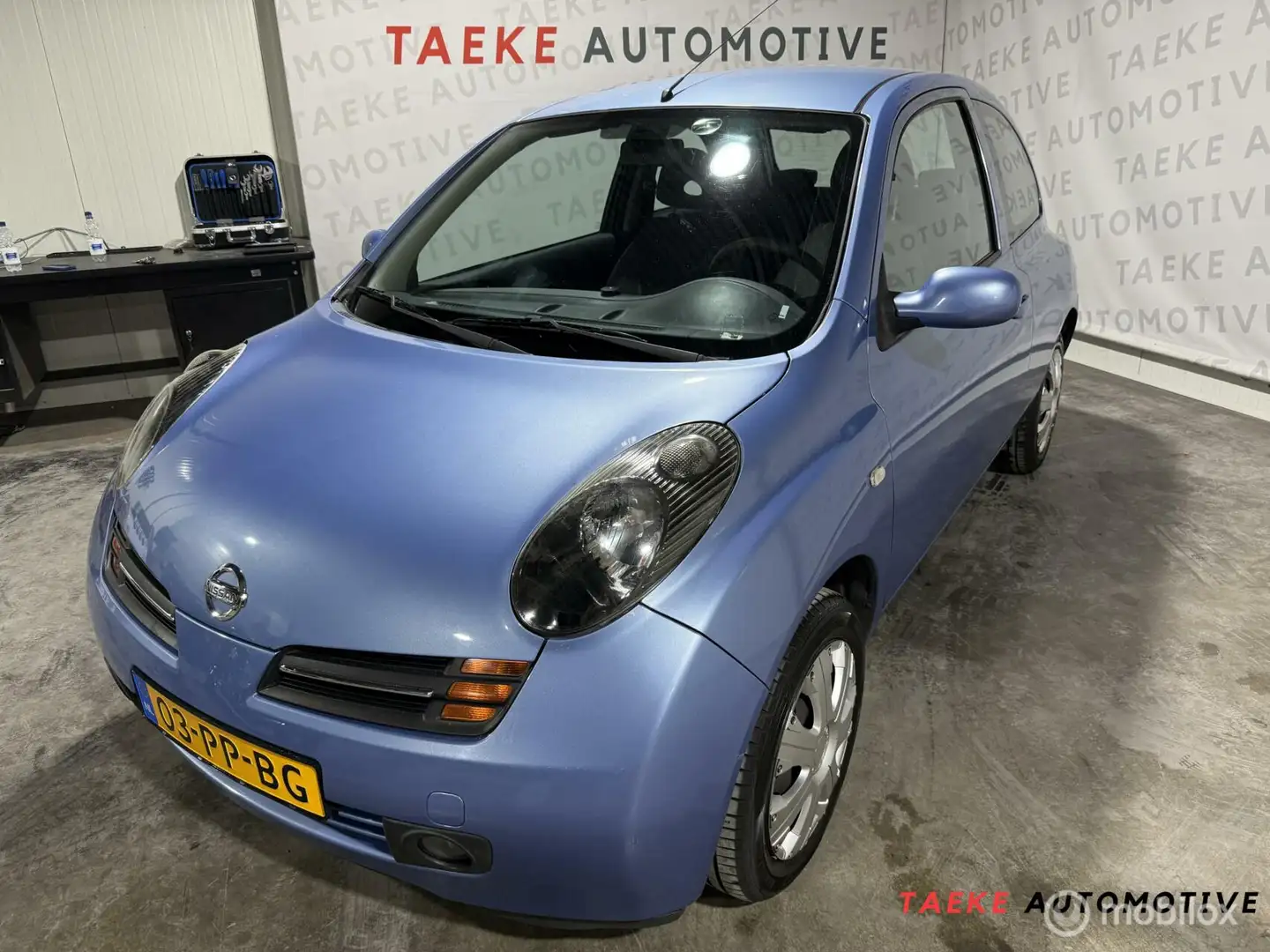 Nissan Micra 1.4 Acenta Airco/1e EIG/Apk Синій - 1