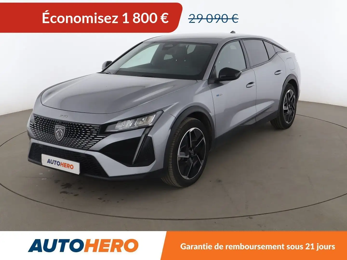 Peugeot 408 1.6 PHEV Allure Pack e-EAT8 Gris - 1