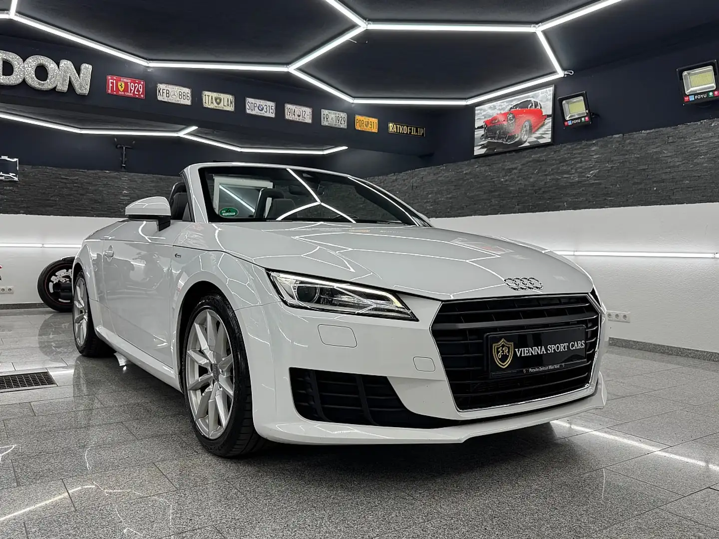 Audi TT Roadster 2,0 TFSI S-tronic*S-LINE*1.BESITZ* Blanc - 1