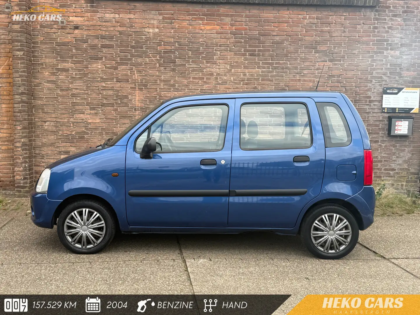 Opel Agila 1.2-16V Essentia·Stuurbekr.·Bluetooth·Elek.spiegel Blauw - 2