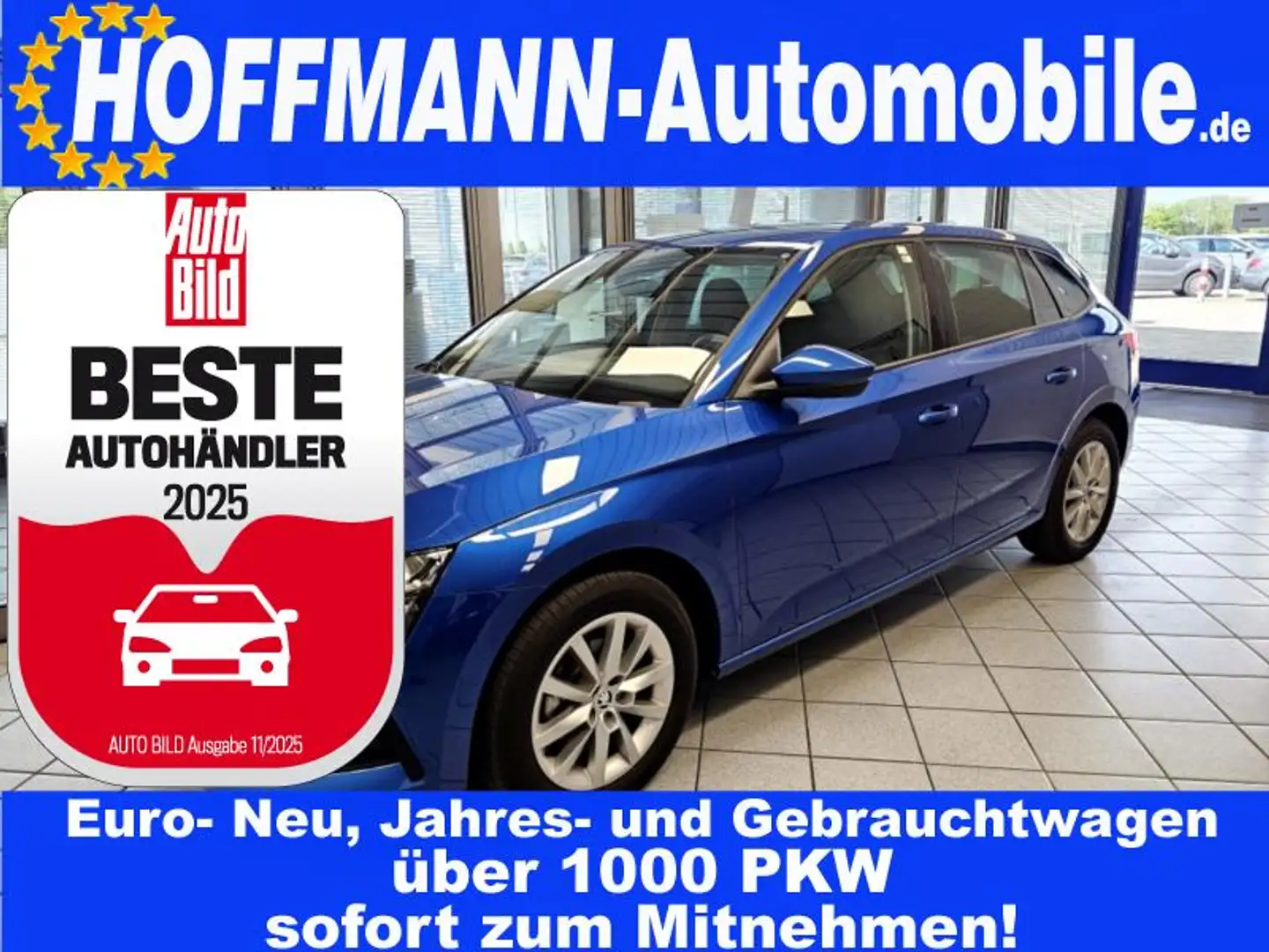 Skoda Scala Ambition Alu,PDC,Sitzhzg.,AppCon.,Alu,met. Niebieski - 1