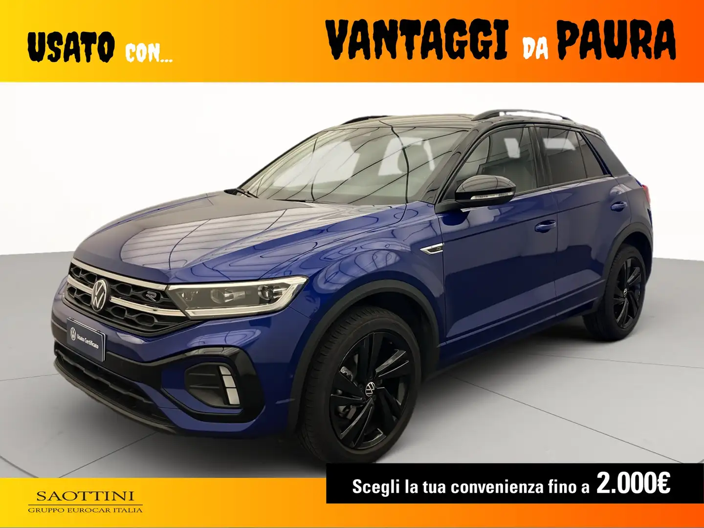 Volkswagen T-Roc 1.0 TSI R-Line Plus 115 CV Nero - 1