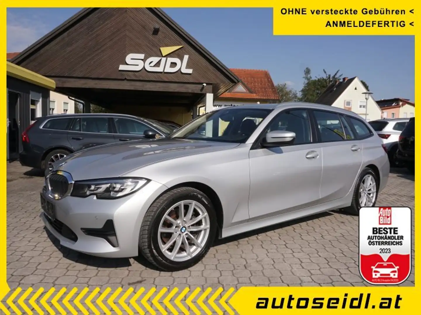 BMW 318 d Kombi Diesel Touring Aut. *AHV+LEDER+NAVI* Серебристый - 1