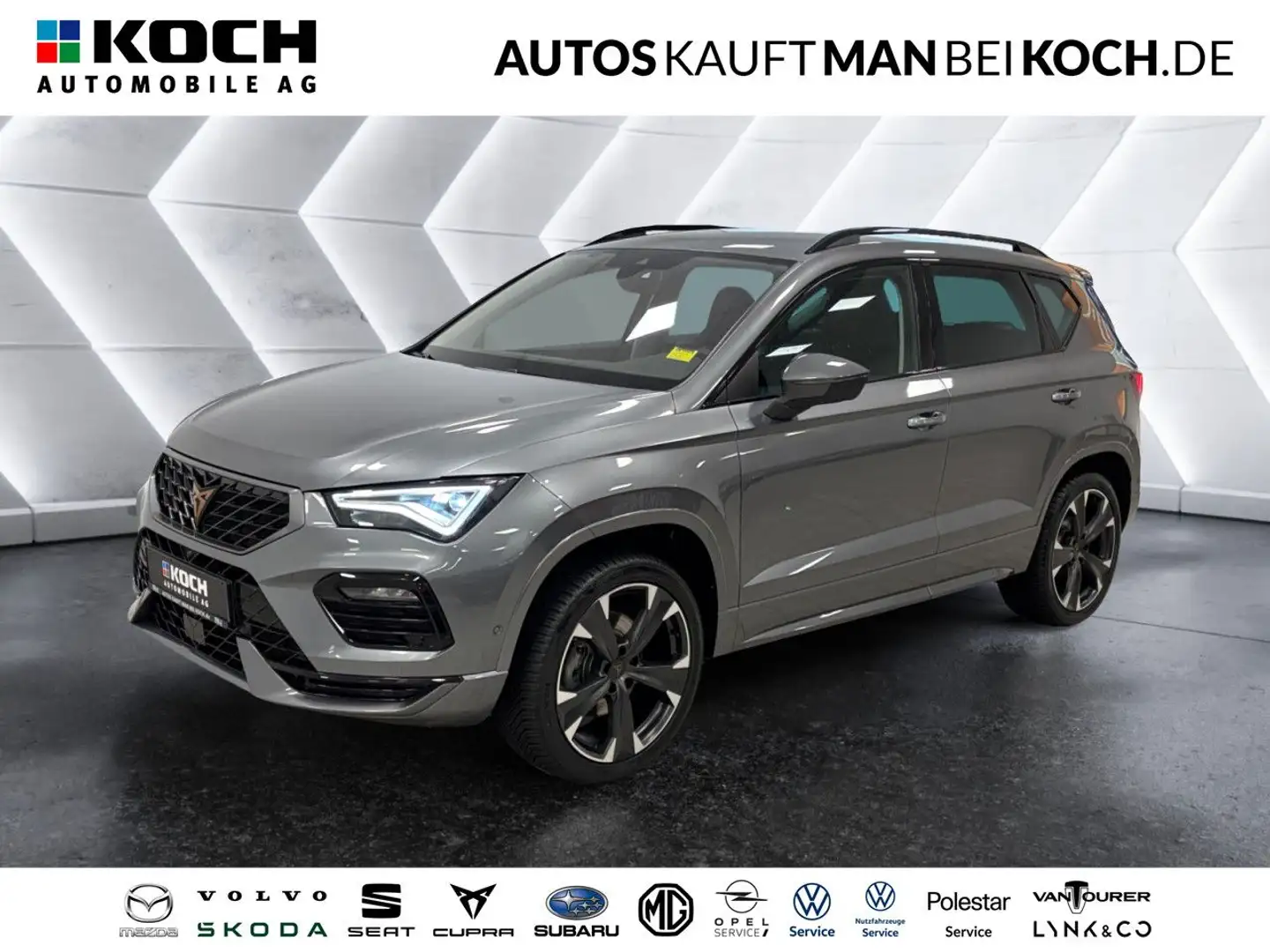 CUPRA Ateca 2.0 TSI 4Drive AHK NAVI LED KLIMAAUT PARKLEN Gris - 1