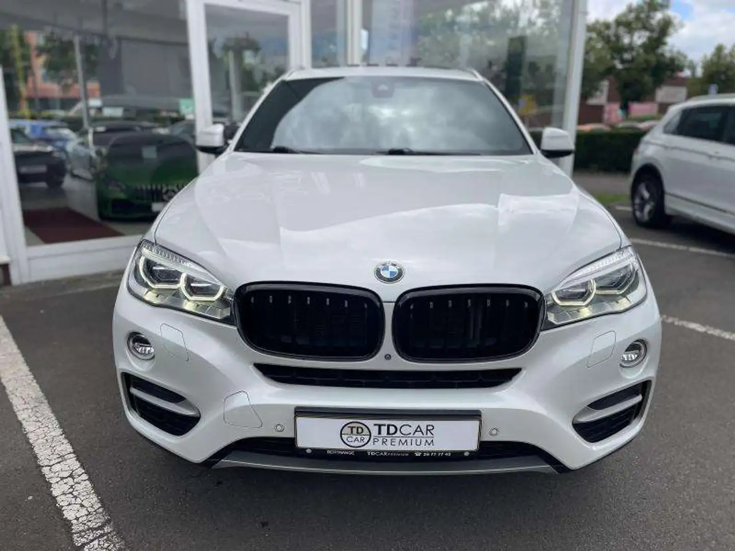 BMW X6 40D xDrive 313 PACK M Toit Ouv Blanc - 2