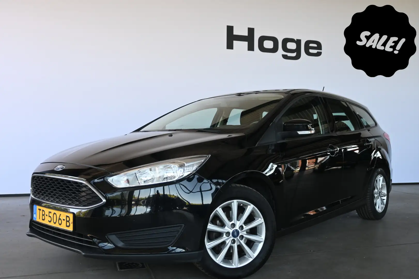 Ford Focus Wagon 1.0 Airco Trekhaak Rijklaarprijs Inruil Moge Zwart - 1