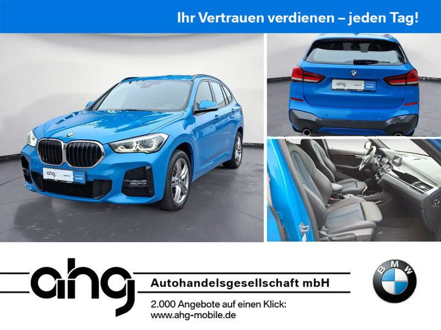 BMW X1 sDrive20d Aut, M Sportpaket AHK Navi Klima LE Blau - 1