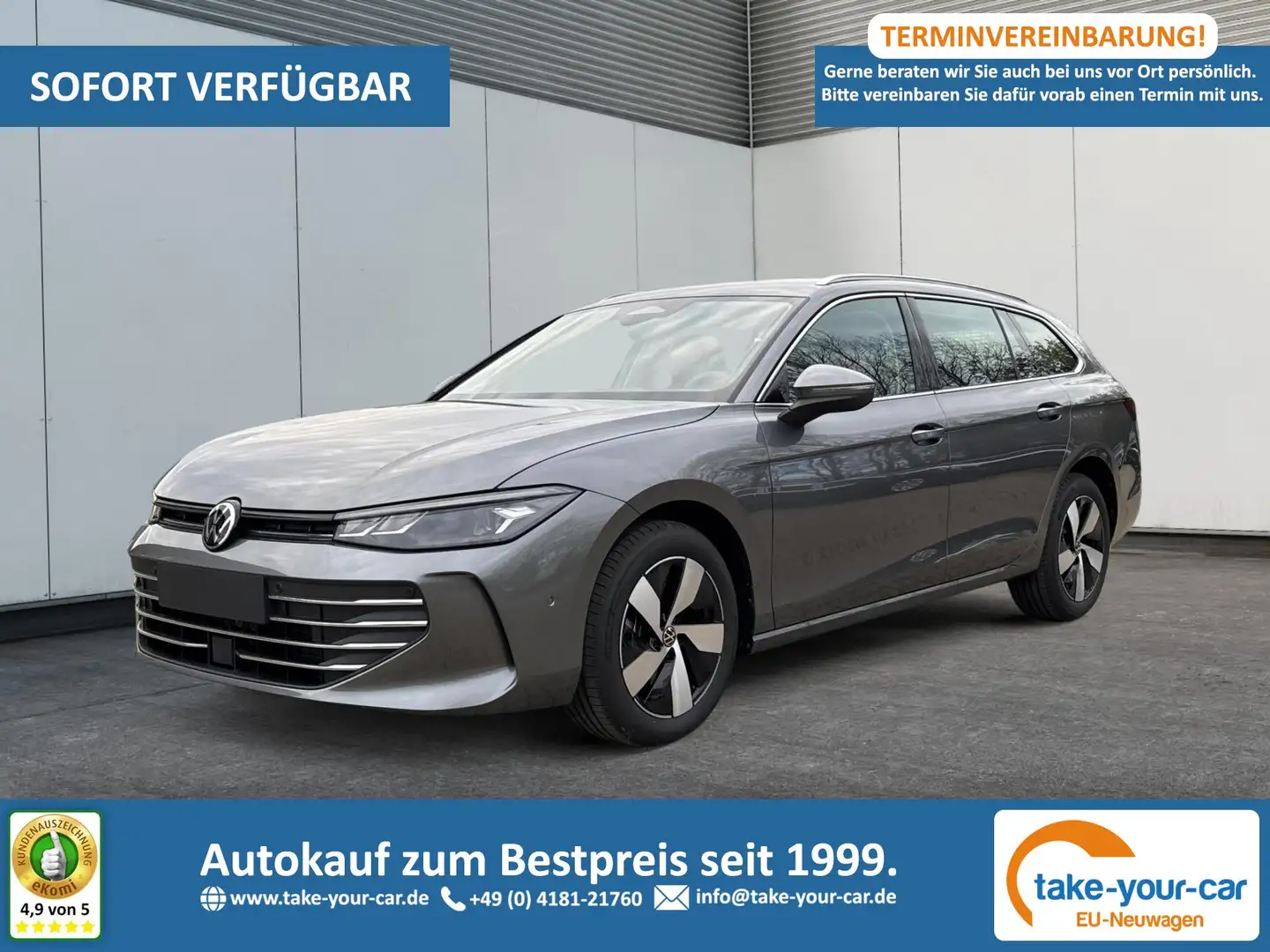 Volkswagen Passat Variant Business DSG+AHK+MASSAGE+NAVI+ACC+KAMERA+LED+17... Grau - 1