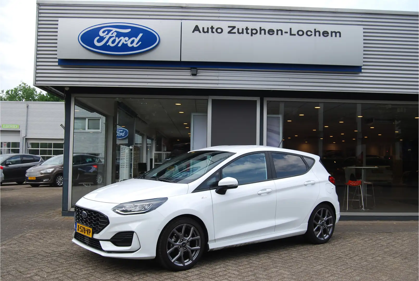 Ford Fiesta 1.0 EcoBoost Hybrid 125PK ST-Line ADAPTIEF CRUISE Weiß - 1