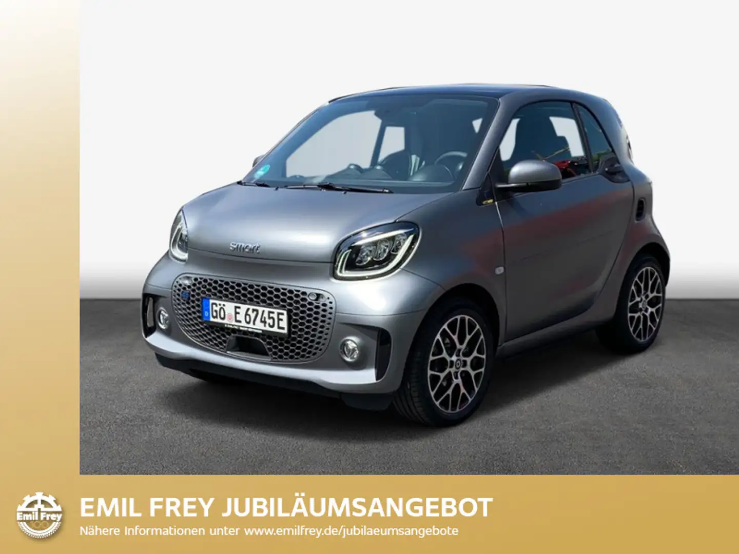smart forTwo fortwo coupe EQ prime+mattlack+Pano+Kam Gris - 1