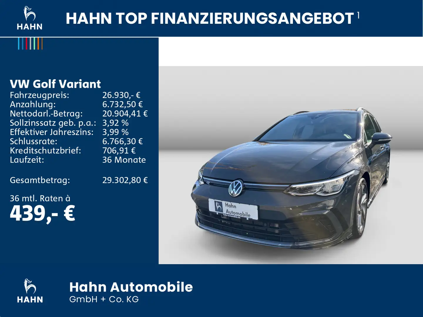 Volkswagen Golf Variant Golf VIII Variant 2.0TSI DSG R-Line AHK Cam H&K Gris - 2