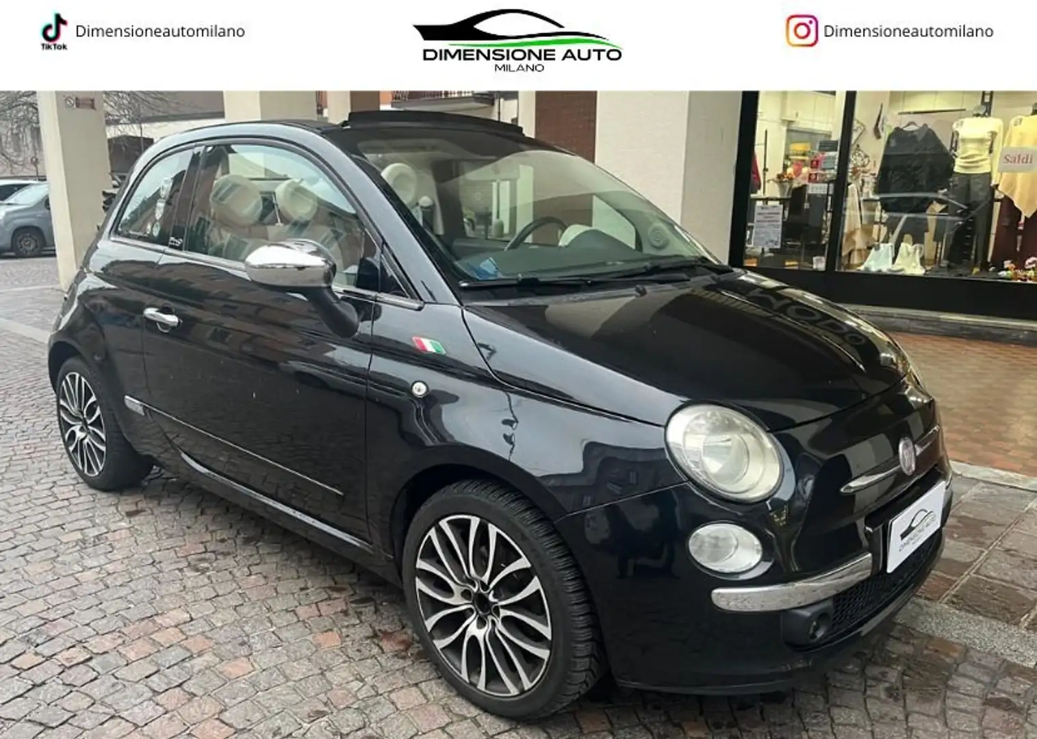 Fiat 500C 500C 1.3 mjt 16v Rock 95cv Nero - 1