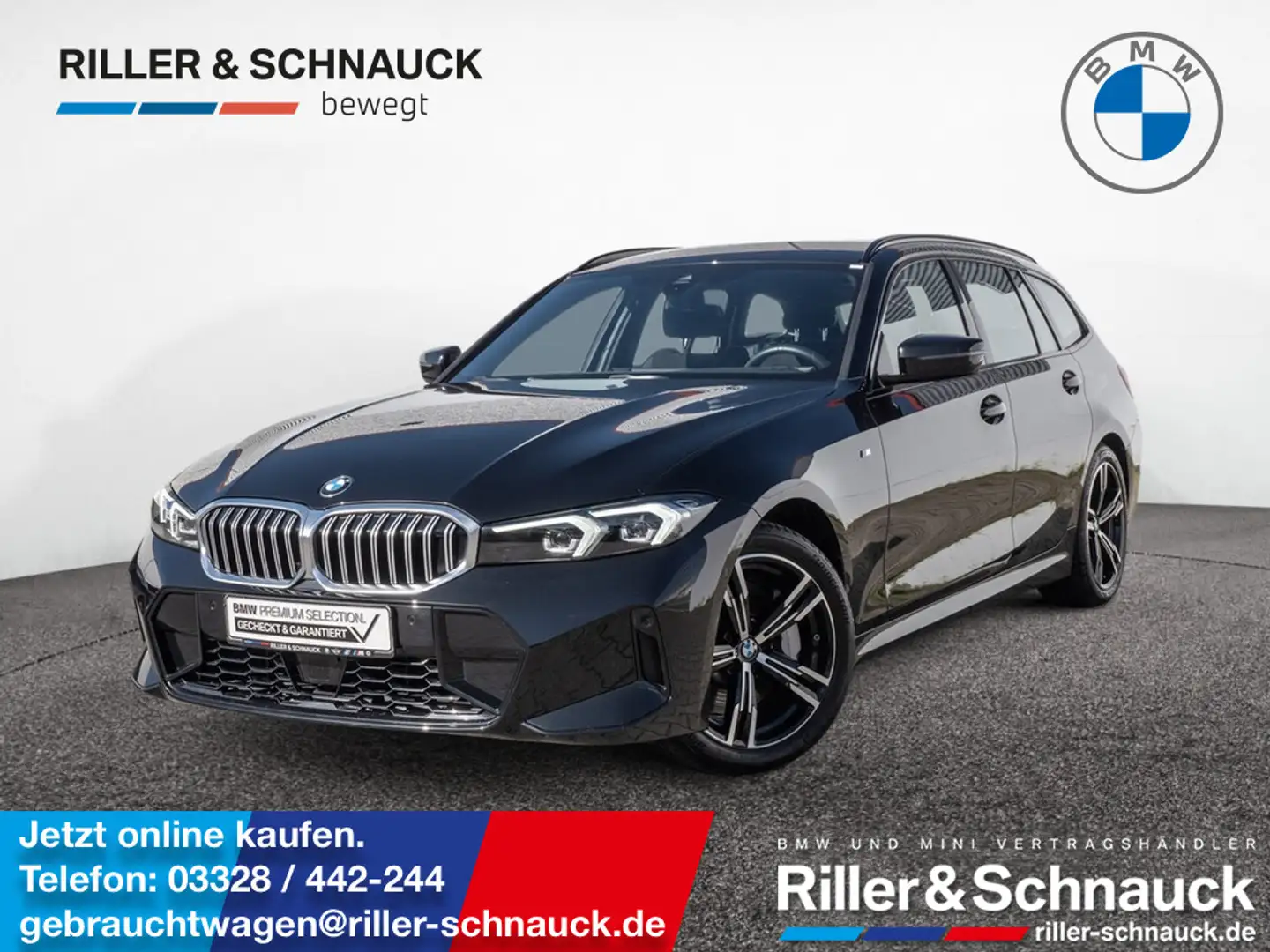 BMW 330 i Touring xDrive M Sport ACC+KAM+LED+SHZG Schwarz - 1