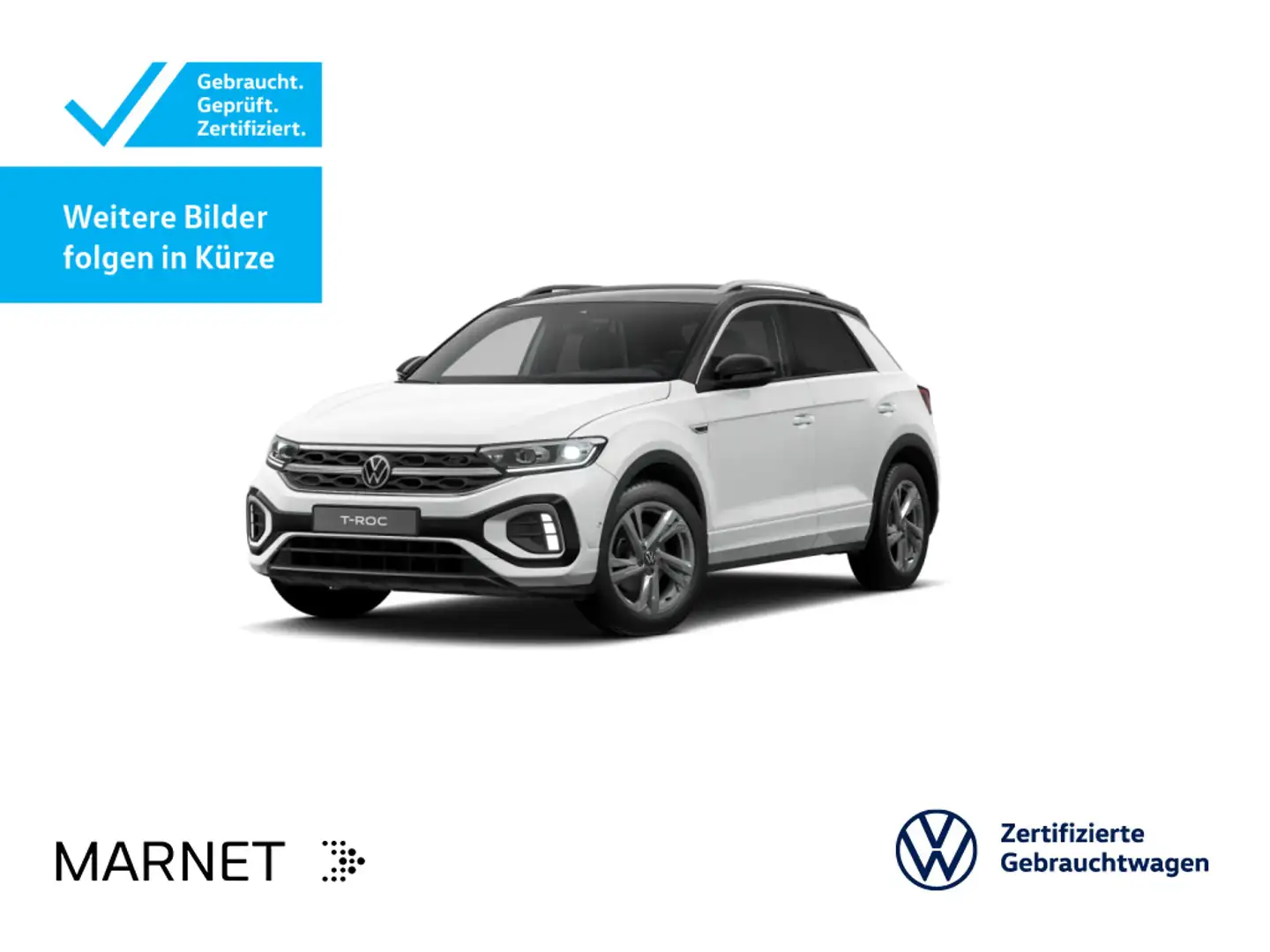 Volkswagen T-Roc T-ROC 1.5 TSI DSG R-Line*Nav*AHK*Kamera*LED+*SHZ Weiß - 1