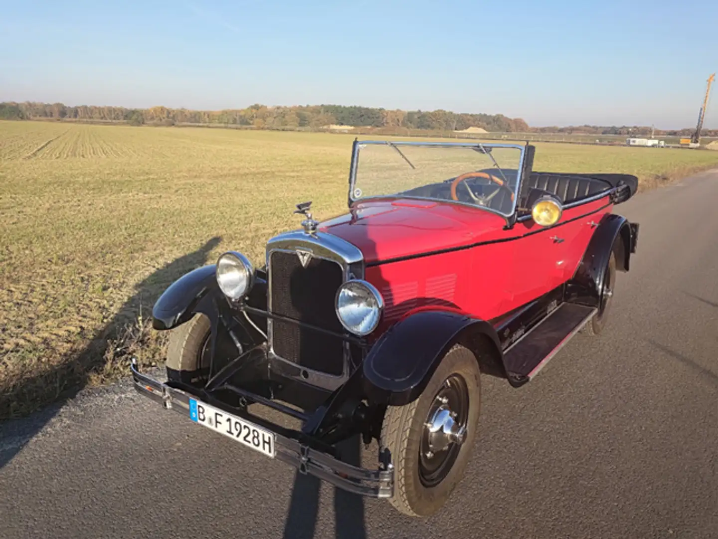 Oldtimer Adler Favorit Tourer Cabrio Rot - 2