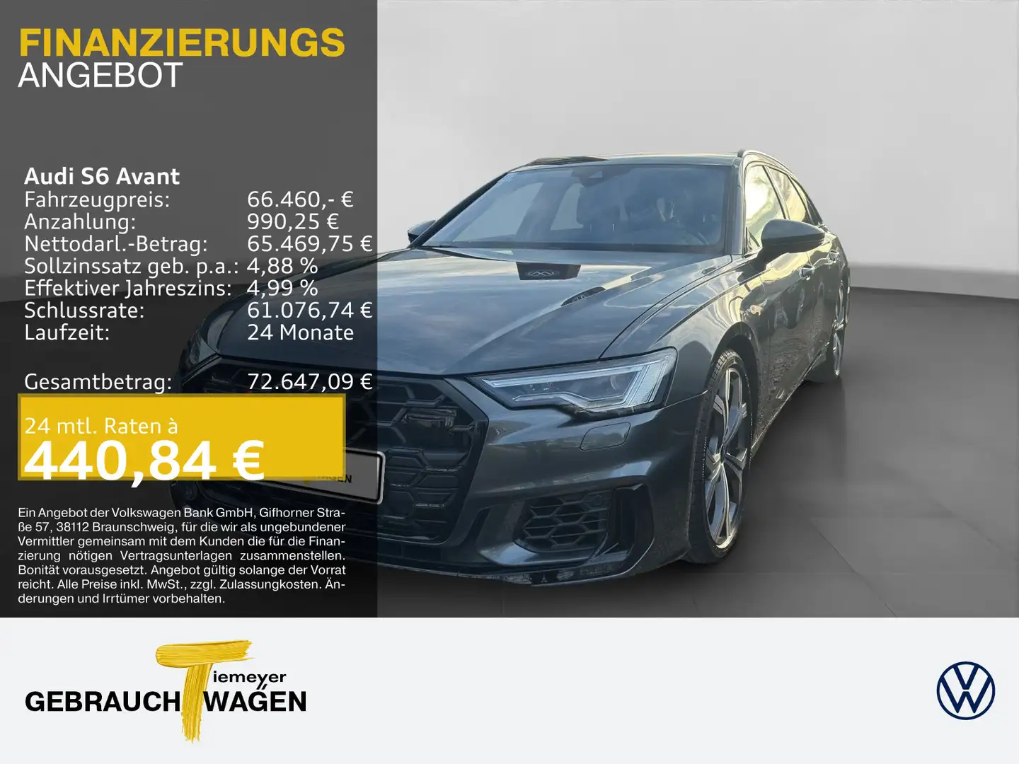 Audi S6 TDI Q AHK LM21 B&O MASSAGE Grau - 1