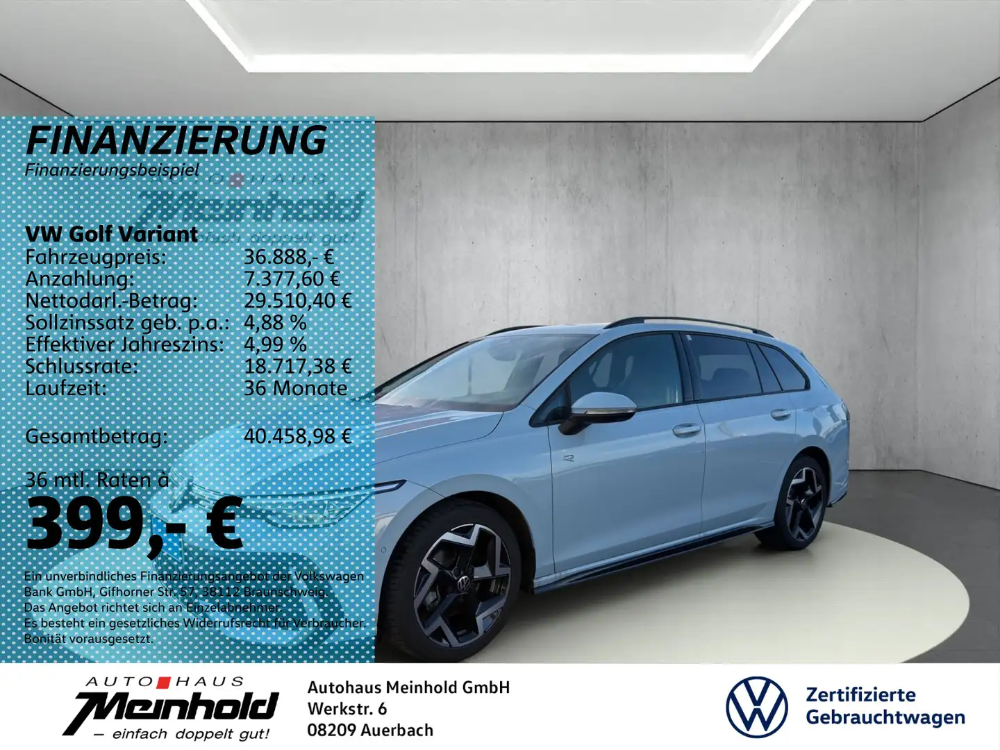 Volkswagen Golf Variant 1.5 TSI R-Line, Standh, AHK, Kamera Blau - 1