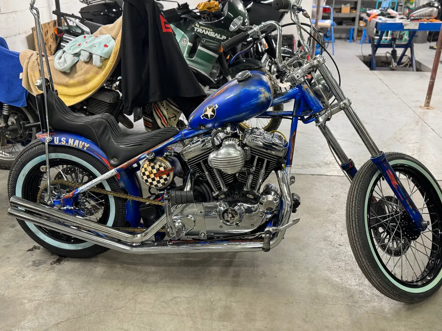 Harley-Davidson Custom Bike 1200 Bleu - 2