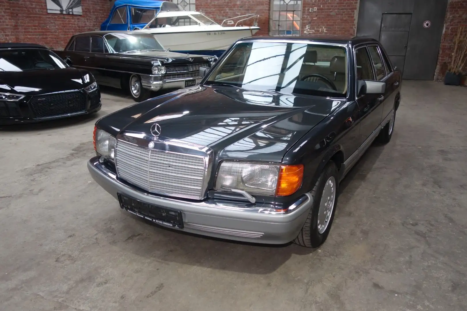 Mercedes-Benz 500 SEL 500 W126 Schiebdach Leder Langversion TüvNeu Grau - 1