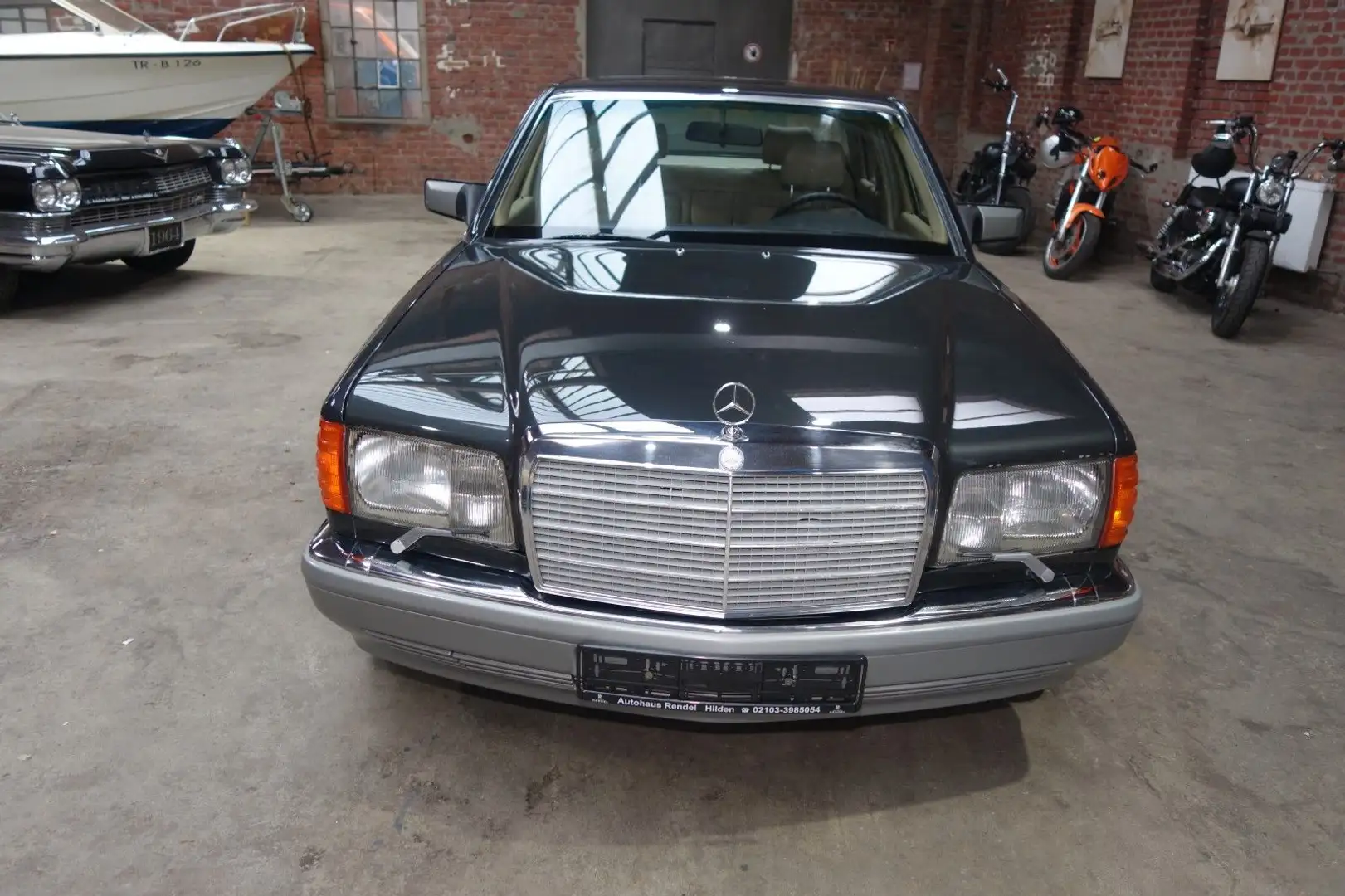 Mercedes-Benz 500 SEL 500 W126 Schiebdach Leder Langversion TüvNeu Grau - 2