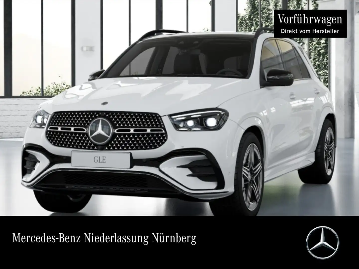 Mercedes-Benz GLE 450 4M AMG+NIGHT+PANO+360+AHK+MULTIBEAM+HUD+9G Weiß - 1