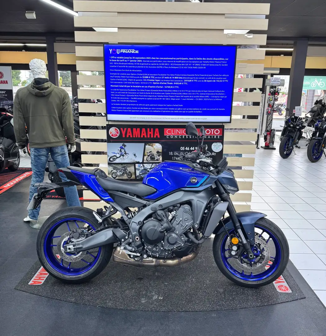 Yamaha MT-09 Bleu - 1