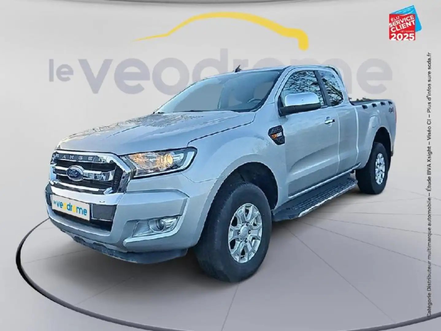 Ford Ranger 2.0 TDCi 170ch Super Cab XLT BVA10 Gris - 1