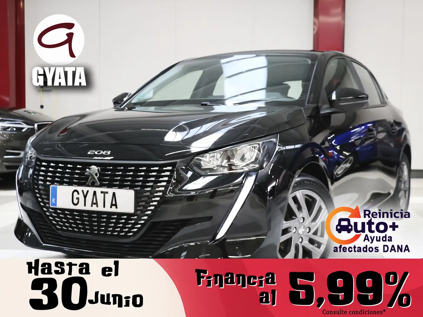 Peugeot 208 1.2 Puretech S&S Active Pack 100 Noir - 1