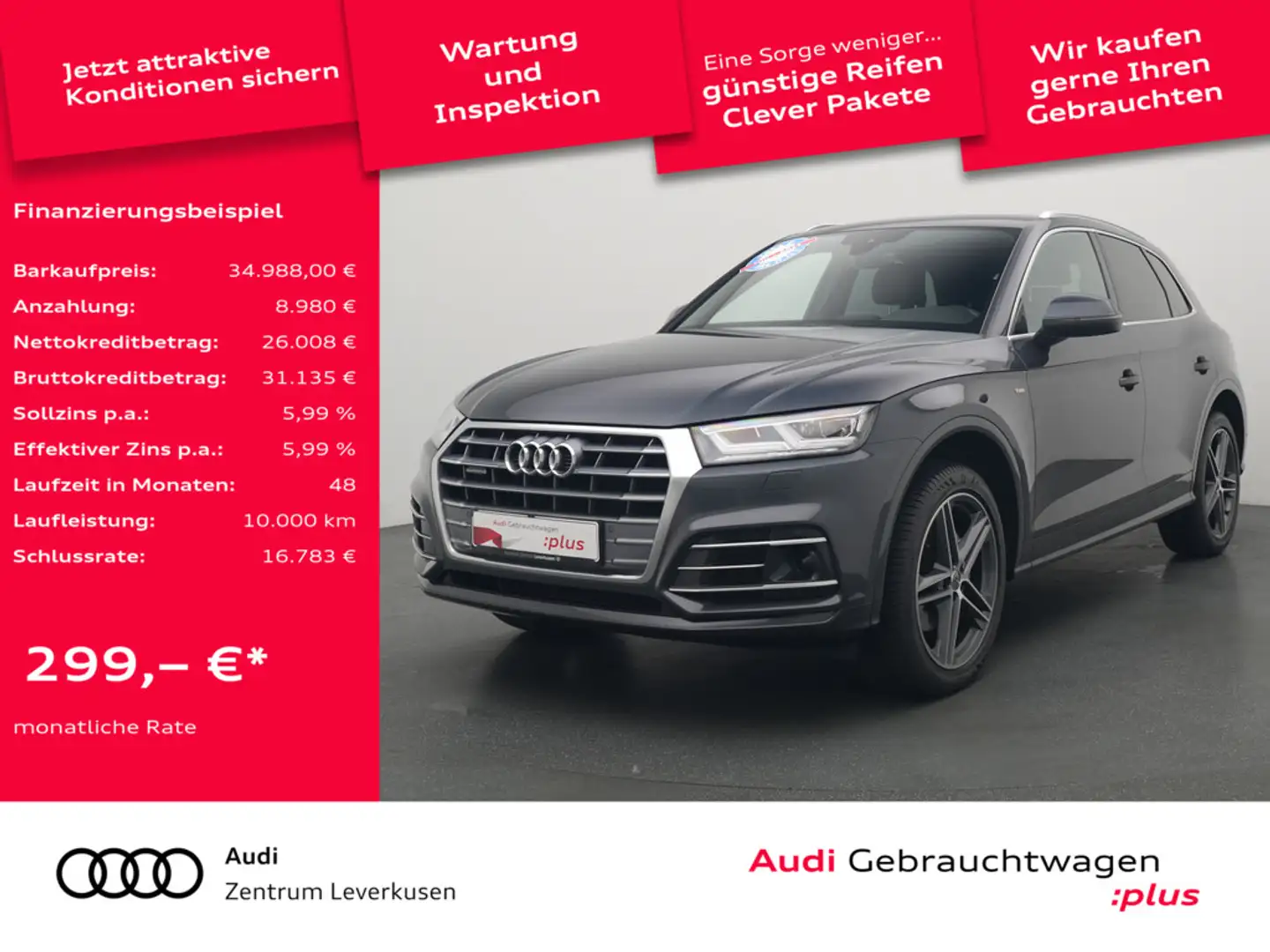 Audi Q5 LED KAM SHZ NAVI PDC KLIMA Schwarz - 1