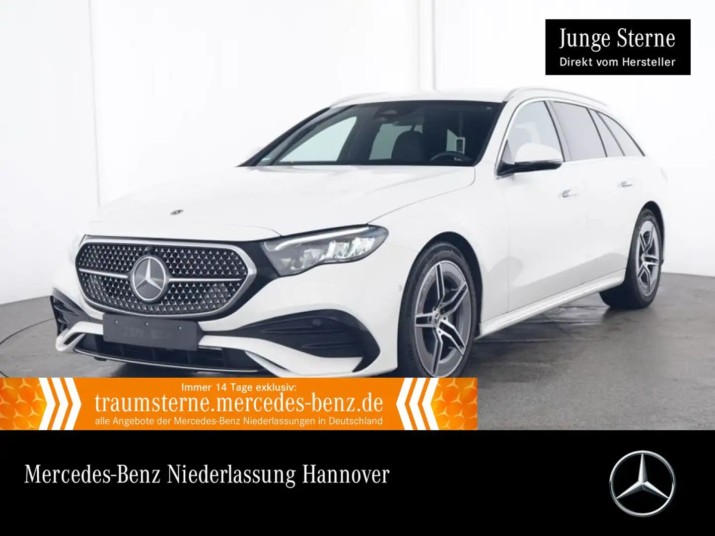 Mercedes-Benz E 220 d T AMG Stdhzg Distr. LED Kamera Totwinkel Blanc - 1