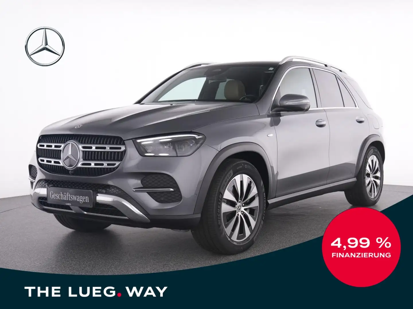 Mercedes-Benz GLE 350 de 4M PANO+AHK+SITZKLIMA+DC-LADER+SOUND+ Grau - 1