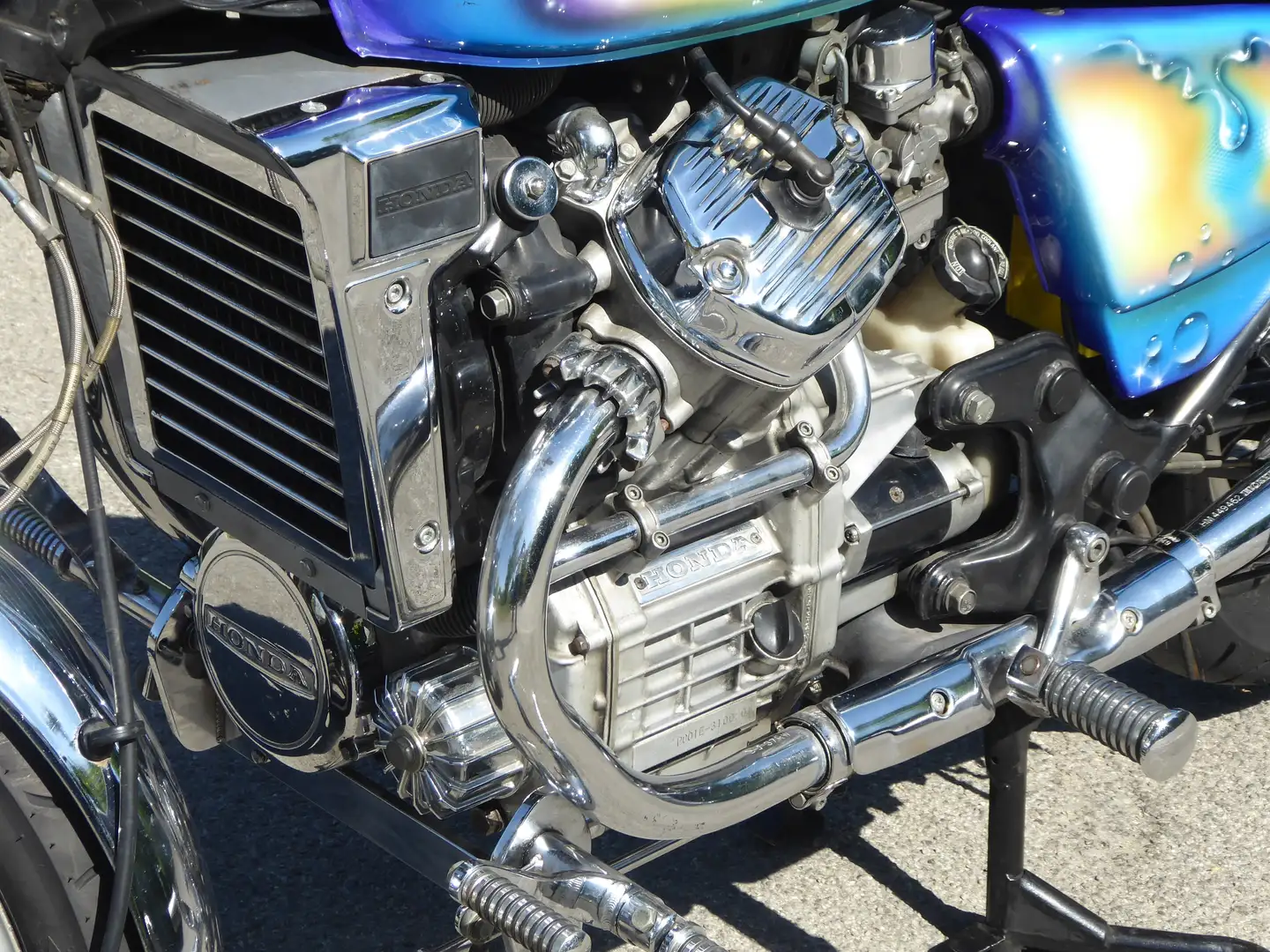 Honda CX 500 CX500C Airbrush, sehr gepflegt Albastru - 2