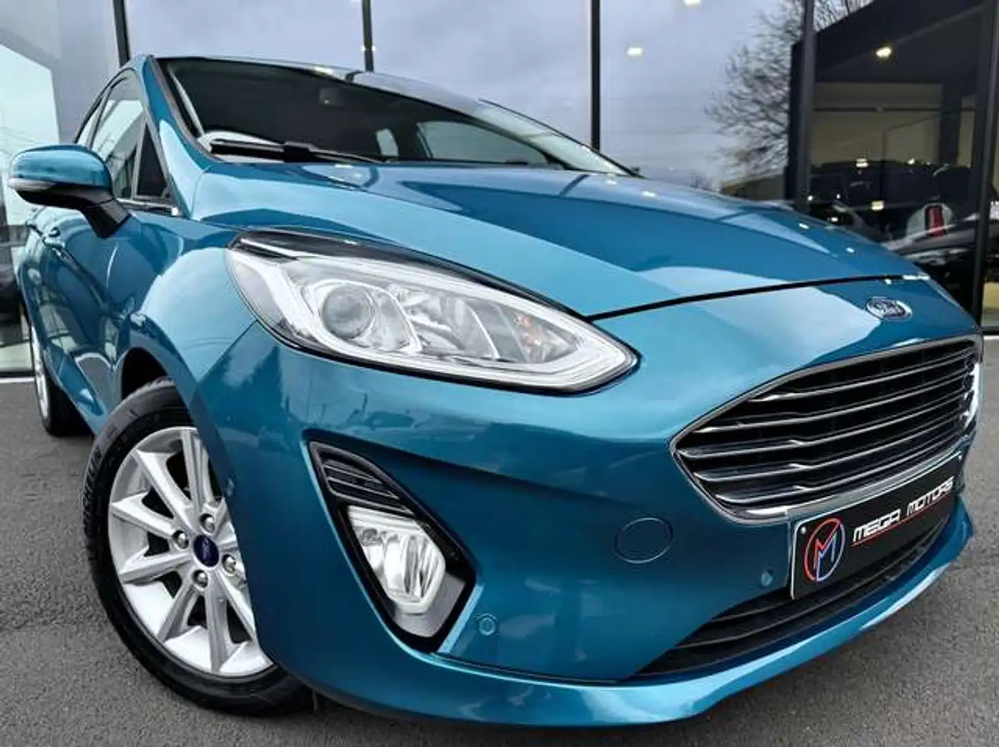 Ford Fiesta 1.0i TURBO 100CV B.AUTO "TiTANiUM" CARPLAY CAMERA+ Blau - 1