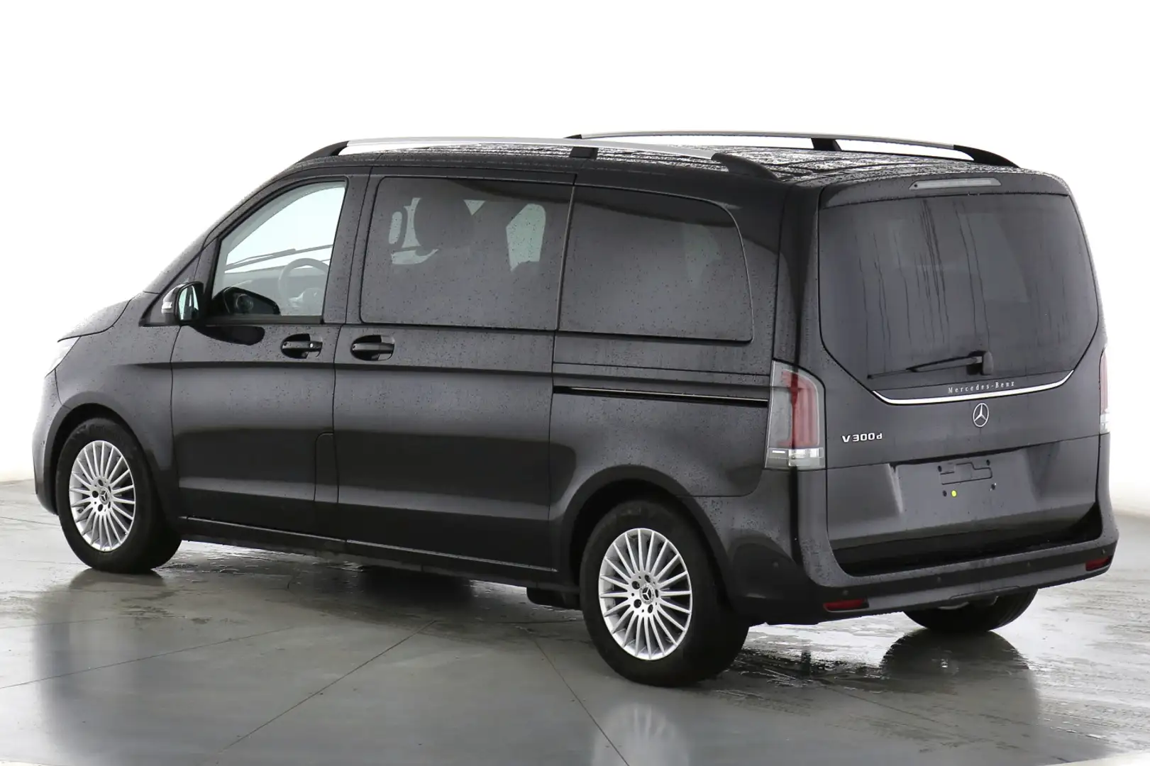 Mercedes-Benz V 300 d Style Kompakt L1 Distr+neuesMod+WiPa+AHK Schwarz - 2