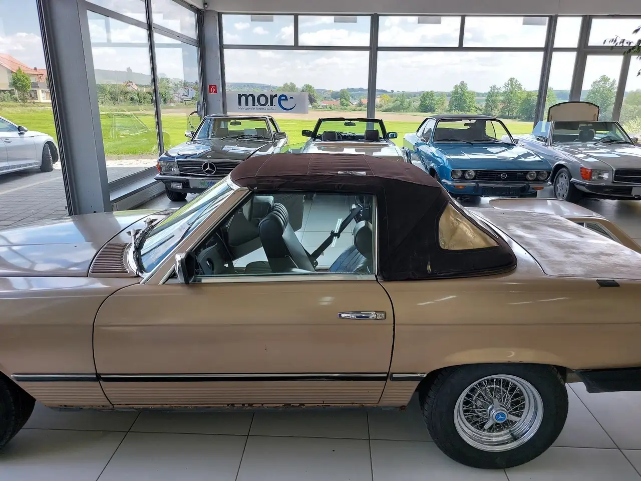 Mercedes-Benz SL 280 280 SL Gold / Braun, Softtop gut / Braun, foto 6